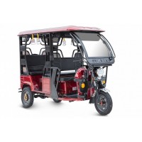 Электротрицикл Rutrike Рикша 60V1000W Красный