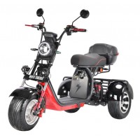 Электроскутер Citycoco White Siberia PRO Trike 178W Черный